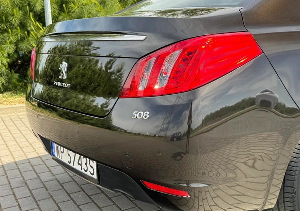 Peugeot 508 cena 29900 przebieg: 215250, rok produkcji 2013 z Płock małe 596